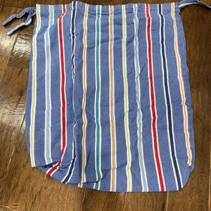 Pottery Barn Kids Multicolor Striped Laundry Basket liner